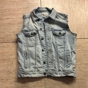 Aeropostale Light Blue sleeveless Denim Jacket/vest